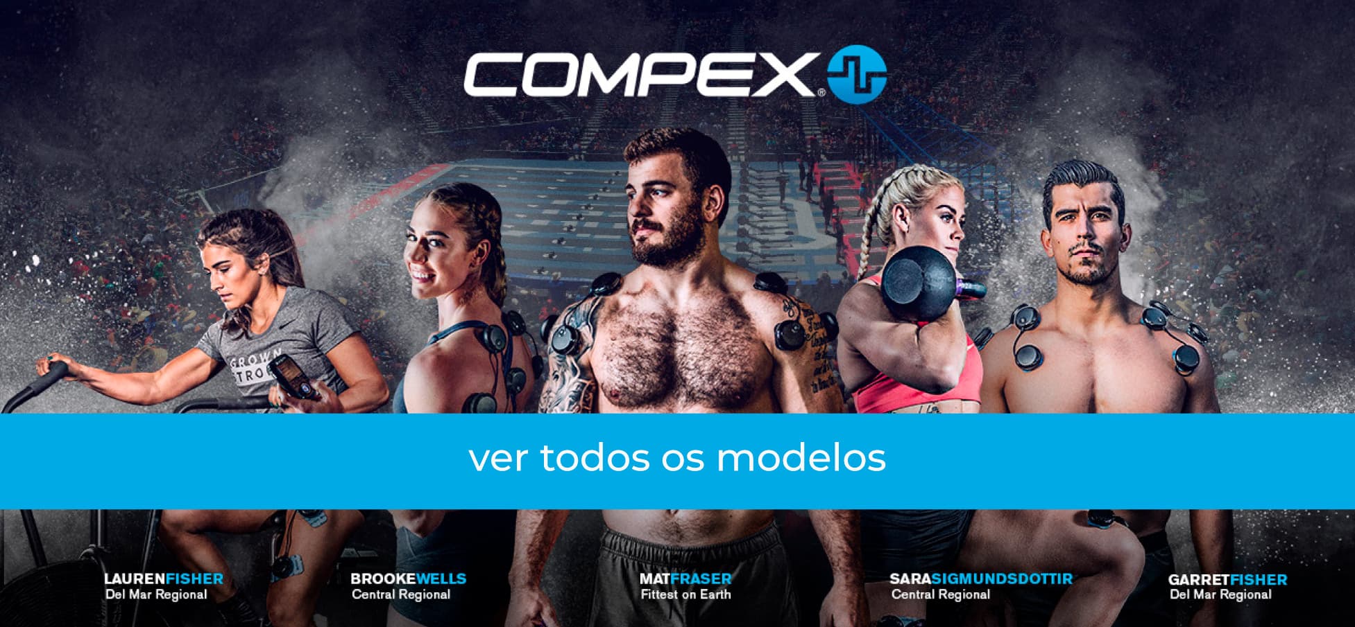 ver todos os modelos eletroestimuladores musculares Compex