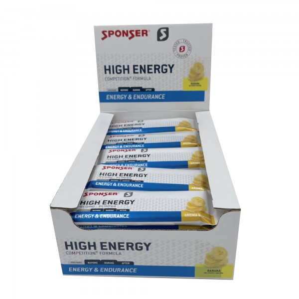 Sponser Caixa de Barras Energtica High Energy Banana (30 Barras de 45g)