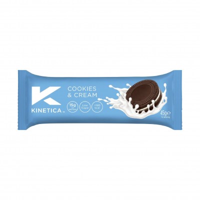 Kinetica Barra de Proteína Deluxe Cookies and Cream 45g