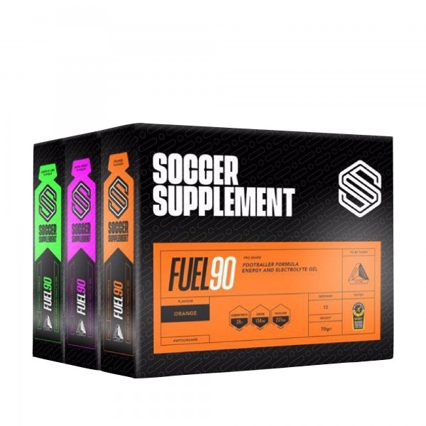 Soccer Supplement PACK 3 Caixas Gel energético Fuel90