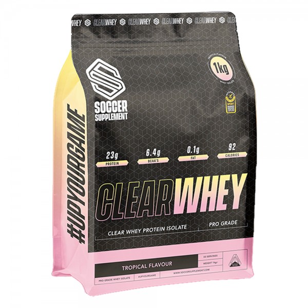 Soccer Supplement Proteína Clear Whey Tropical 1kg