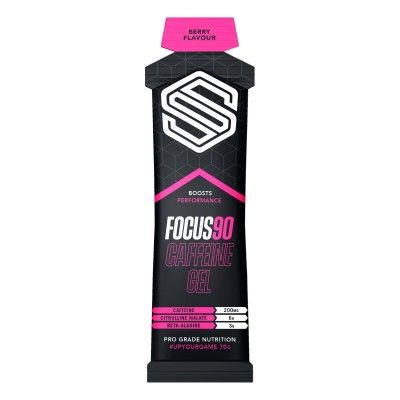 Soccer Supplement Gel energético pré-jogo com cafeína Focus90 Frutos Vermelhos