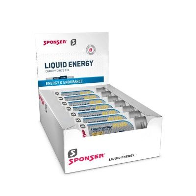 Sponser Caixa de Gis Energticos Liquid Energy Plus (18 Gis de 70g)