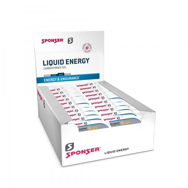 Sponser Caixa de Gis Energticos Liquid Energy Plus (40 gis de 35g)