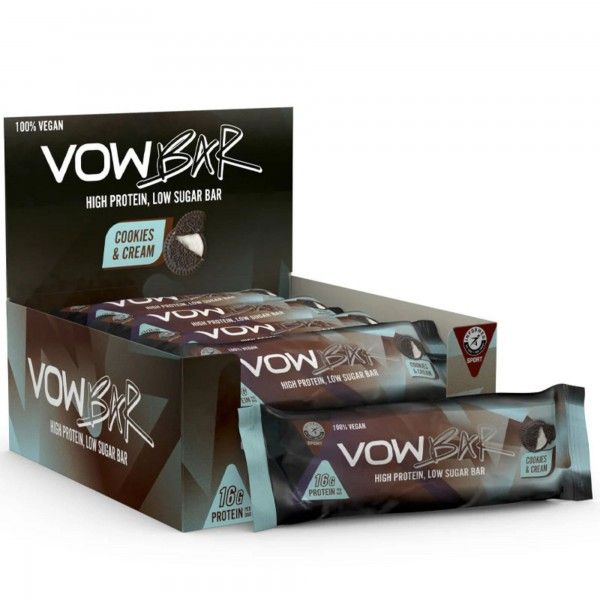 VOW Barras Protena Cookies and Cream (12 barras de 48g)