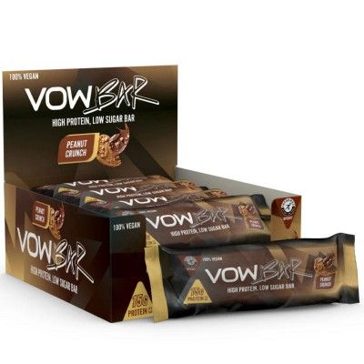 VOW Barras Protena Amendoim Crocante (12 barras de 48g)