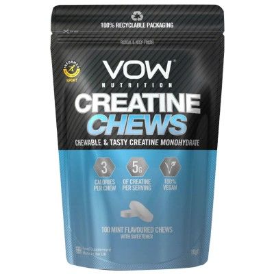 VOW Creatina Menta 100 comprimidos mastigveis