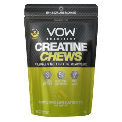 VOW Creatina Ma/Manga/Lima 100 comprimidos mastigveis
